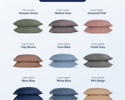 Bộ Vỏ Gối Cotton Sateen