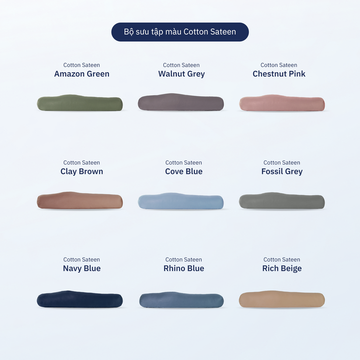 Vỏ Gối Ôm Cotton Sateen