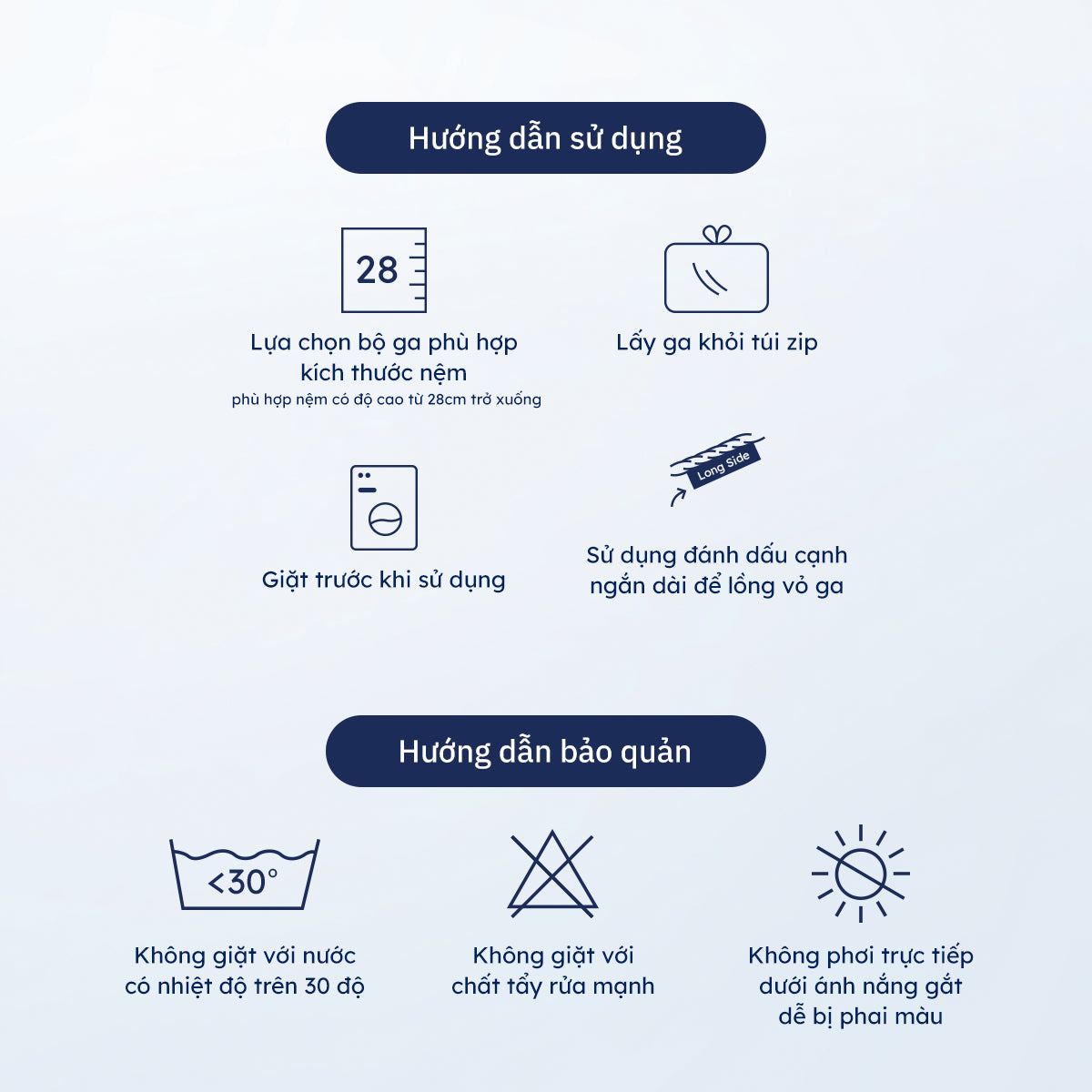 Vỏ Ga Nệm Cotton Sateen