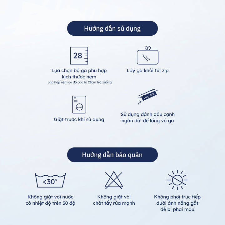 Vỏ Ga Nệm Cotton Sateen