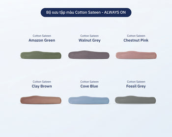 Vỏ Gối Ôm Cotton Sateen