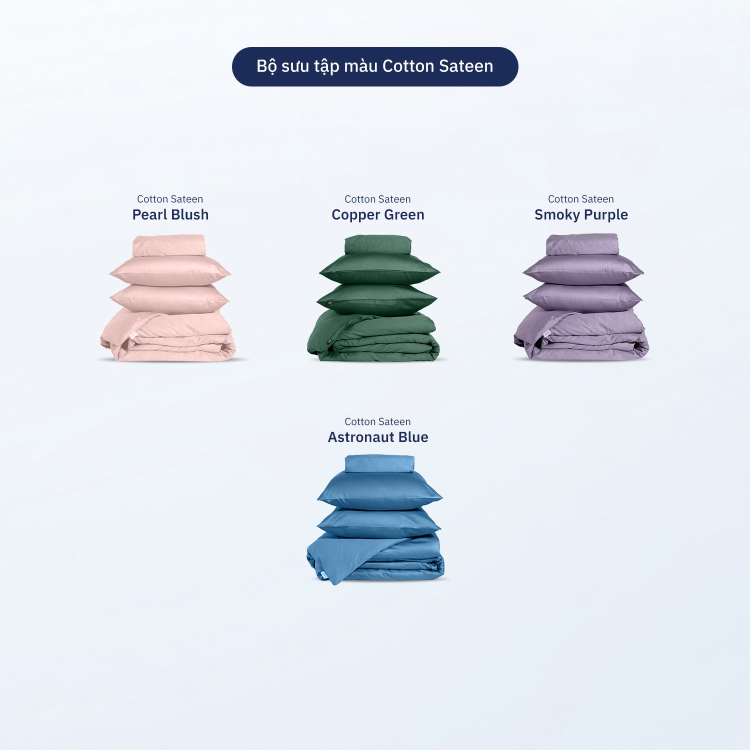 Bộ Ga Giường Cotton Sateen