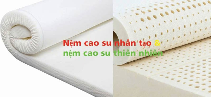 So sánh nệm cao su non và cao su thiên nhiên chi tiết