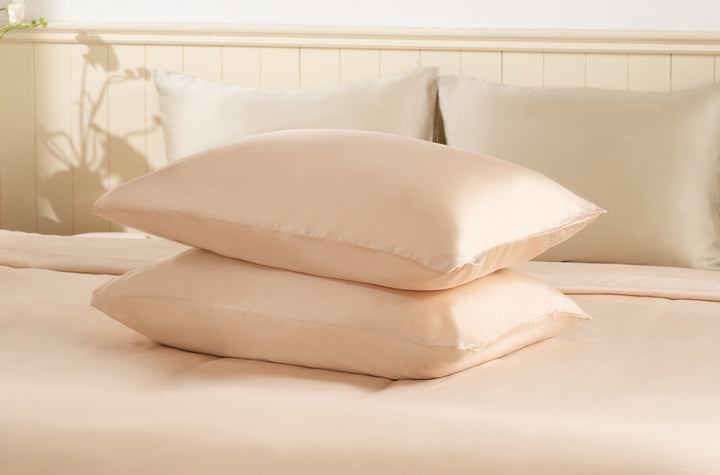 Combo 2 Gối Mây + Bộ Vỏ Gối Tencel
