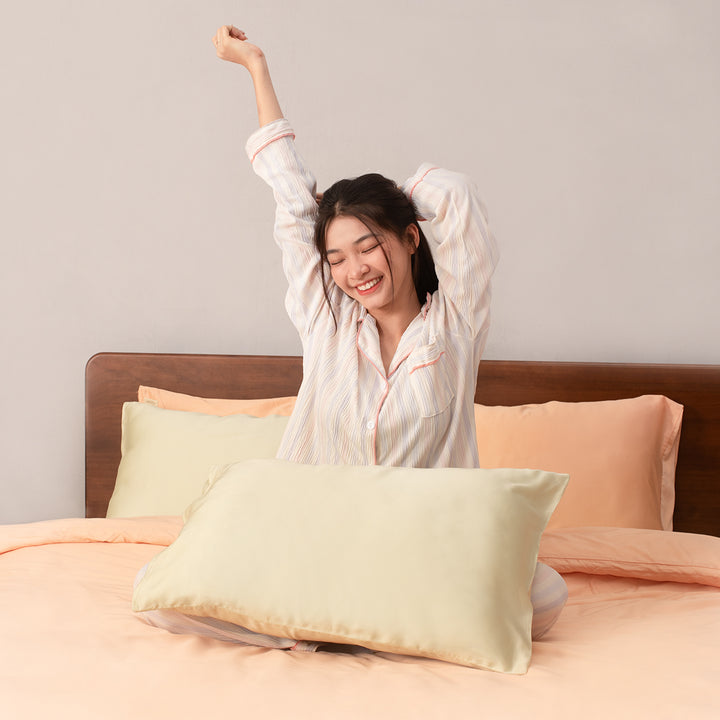 Combo 2 Gối Niu + Bộ Vỏ Gối Tencel