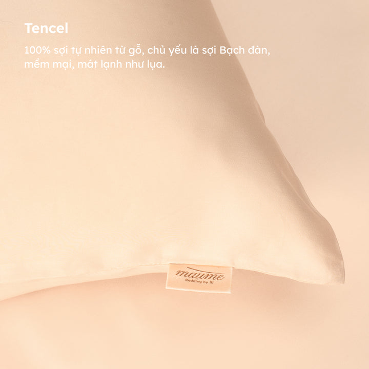 Combo 2 Gối Mây + Bộ Vỏ Gối Tencel