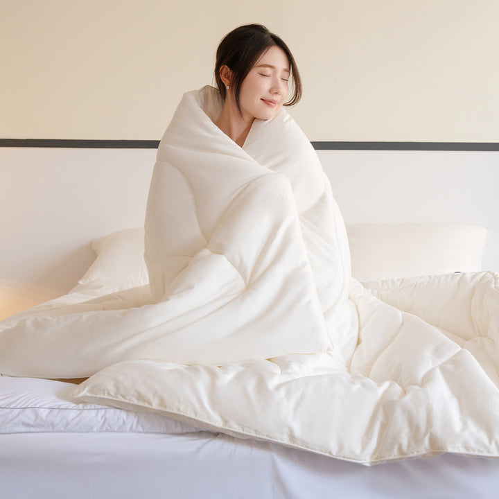 Combo Chăn Mây Đông + Set Vỏ Chăn Ga Gối Cotton Sateen
