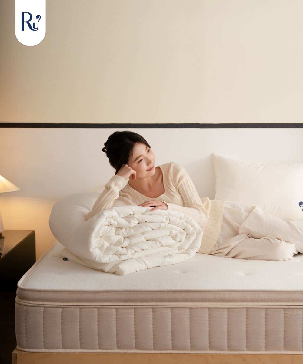 Combo Chăn Mây Đông + Set Vỏ Chăn Ga Gối Tencel