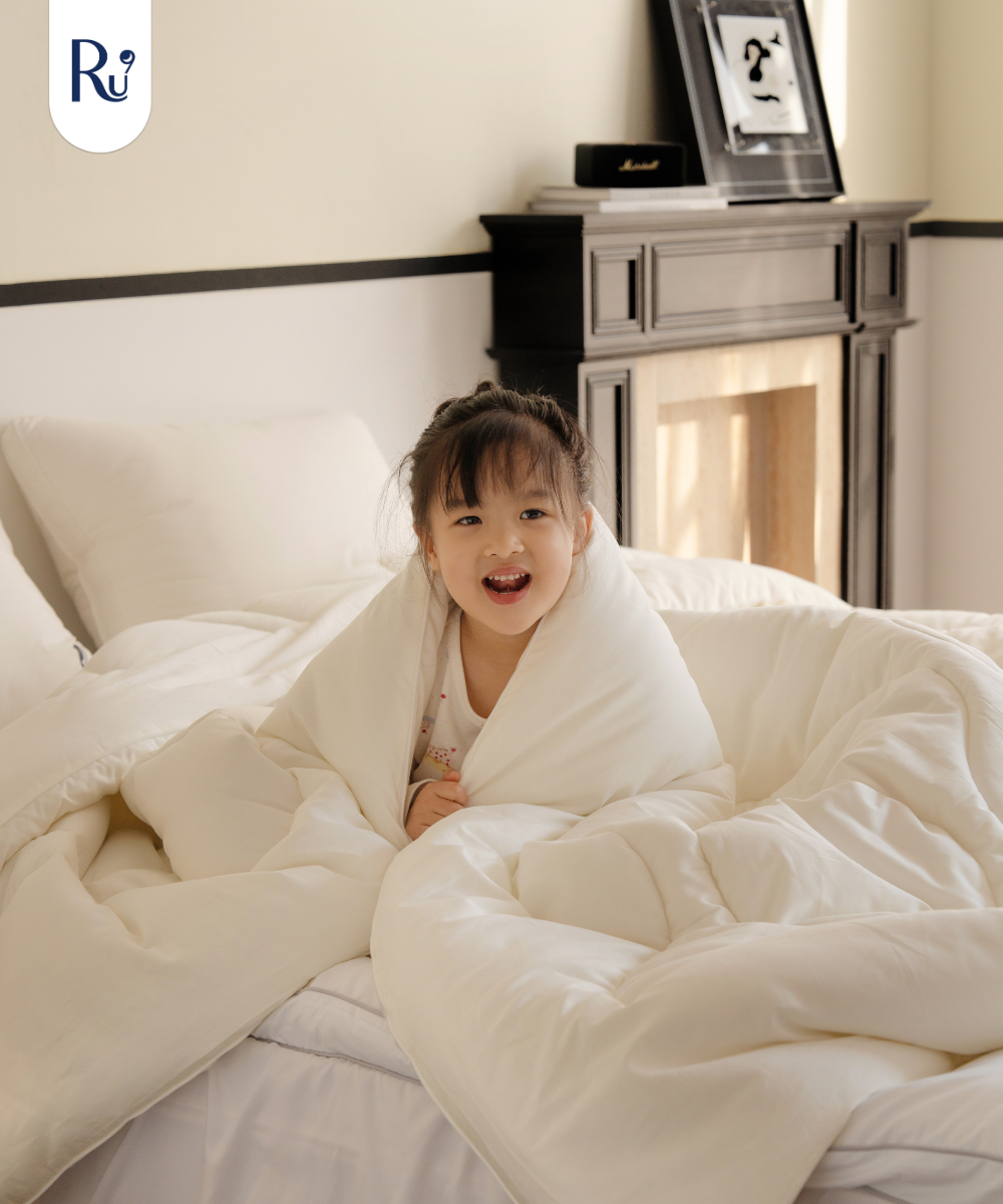 Combo Chăn Mây Đông + Set Vỏ Chăn Ga Gối Tencel