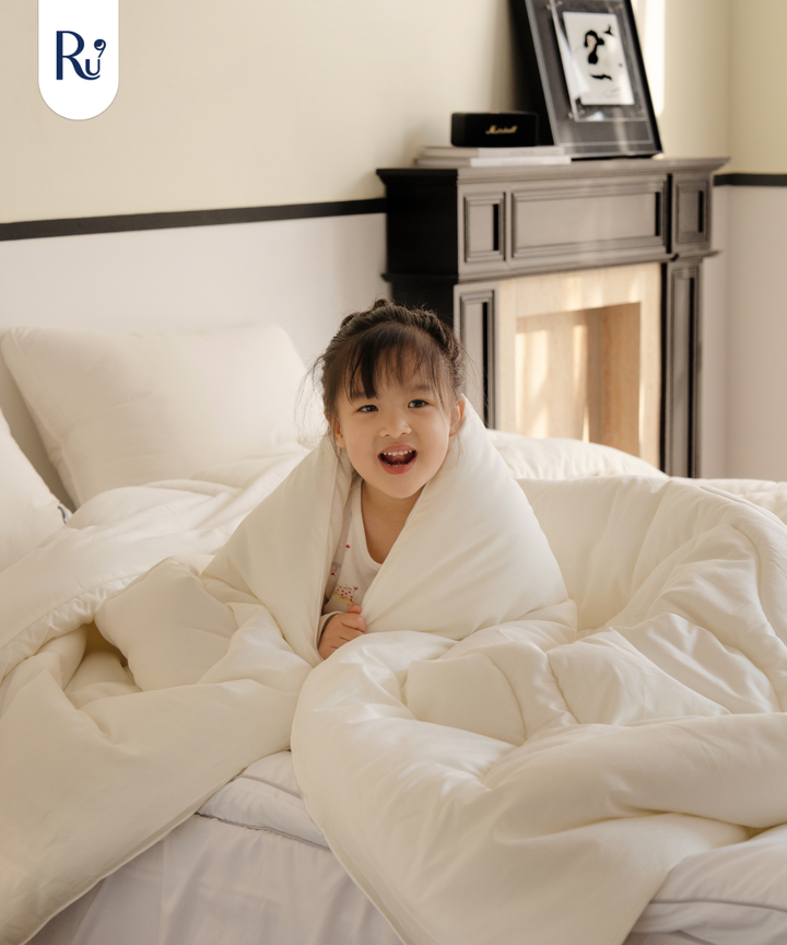 Combo Chăn Mây Đông + Set Vỏ Chăn Ga Gối Tencel