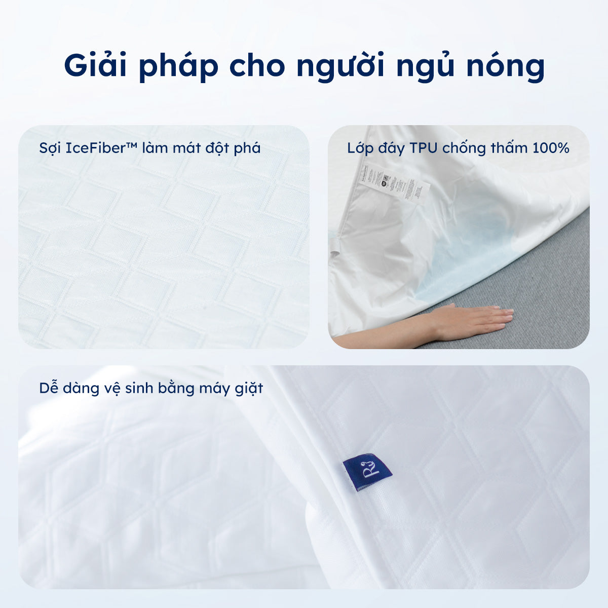 Bảo vệ nệm, tháo giặt dễ