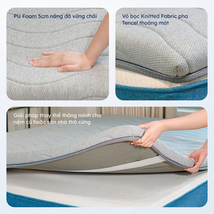 Nệm Gấp Topper Mate