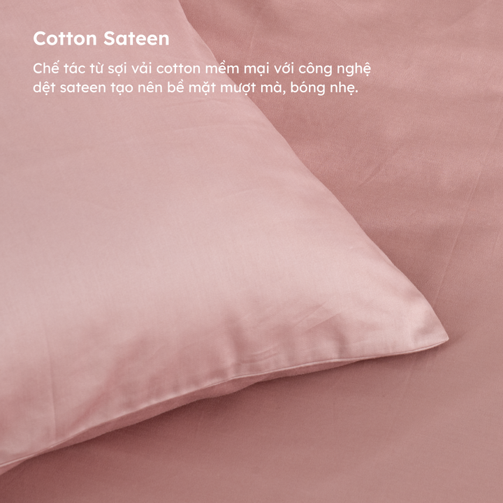 Bộ Vỏ Gối Cotton Sateen
