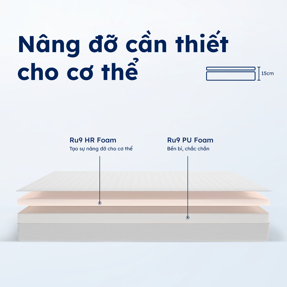 Nâng đỡ lưng thoải mái