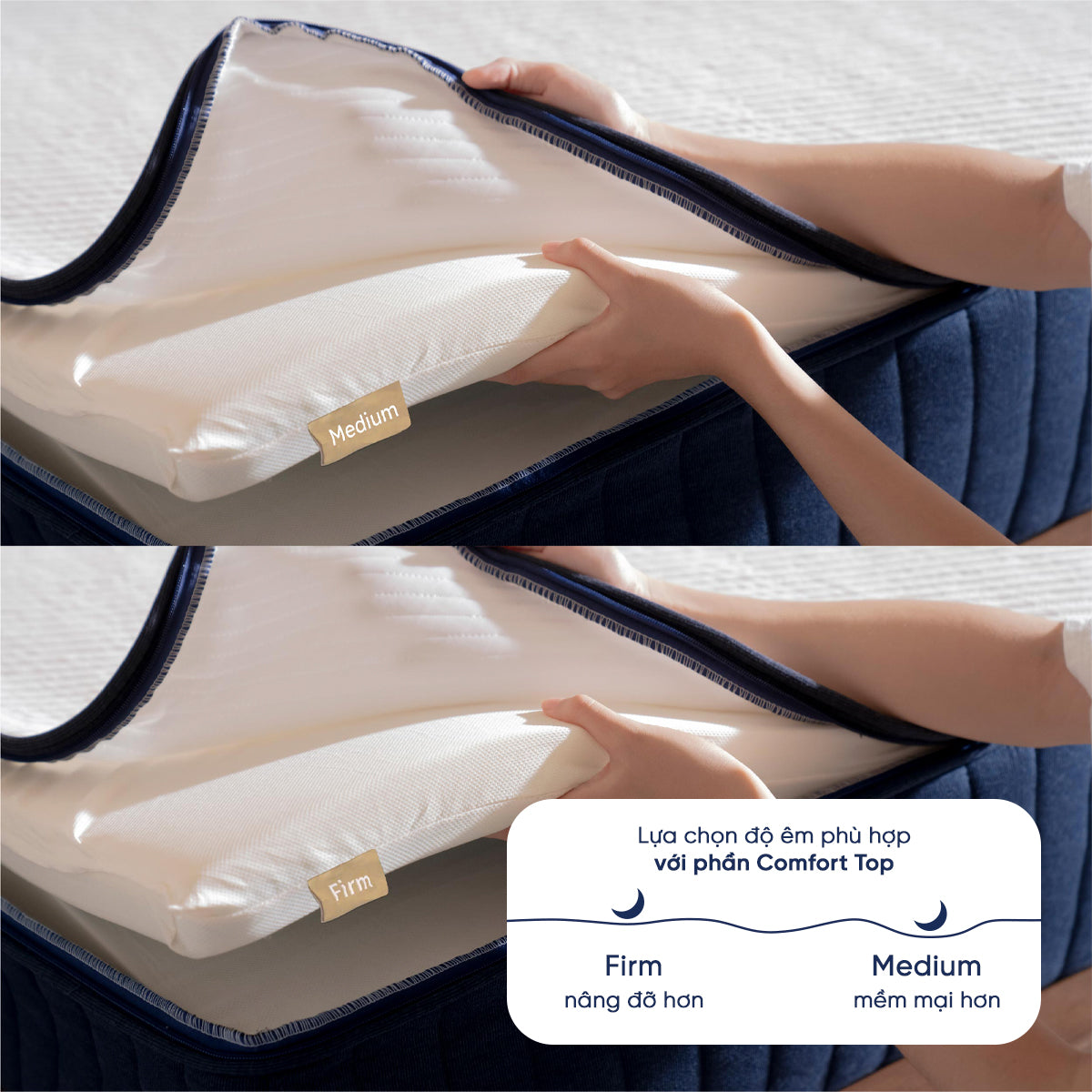 Firm hay Medium, tùy bạn lựa chọn