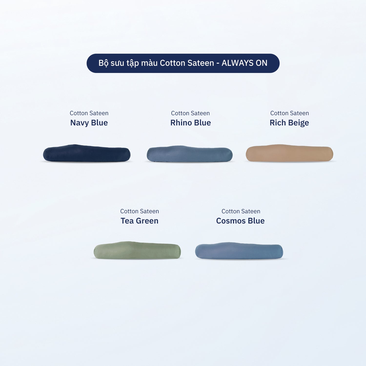 Vỏ Gối Ôm Cotton Sateen