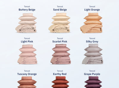 Combo Phối Màu Bộ Ga Giường Tencel