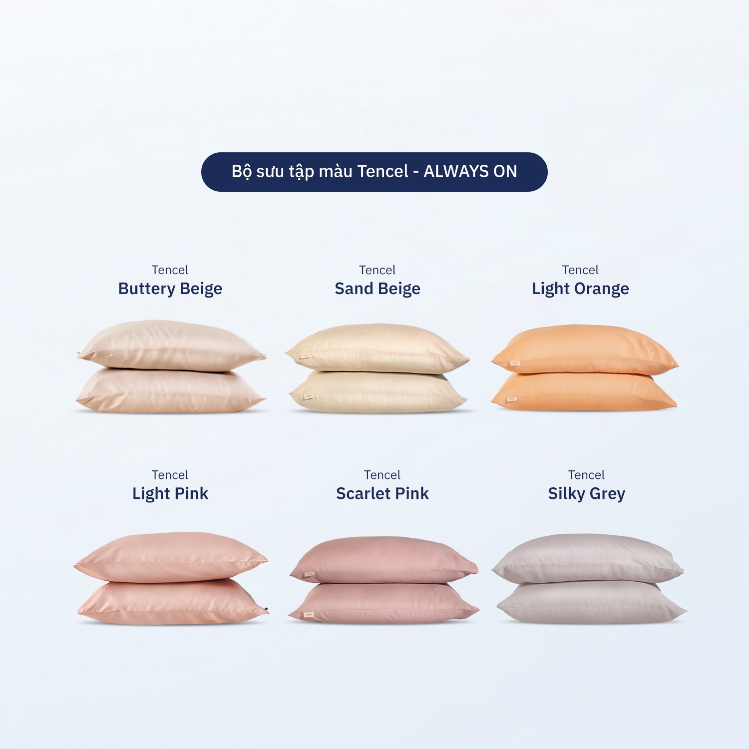 Bộ Vỏ Gối Tencel
