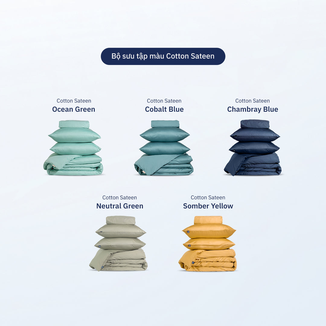 Bộ Ga Giường Cotton Sateen