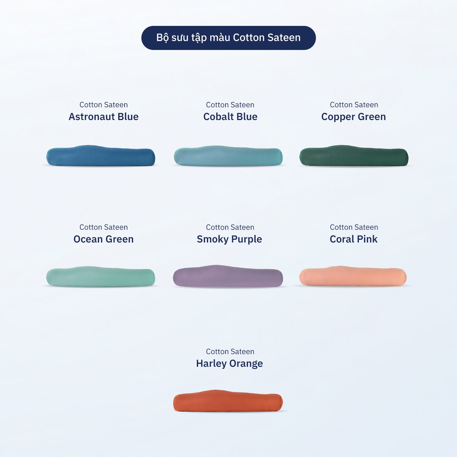 Vỏ Gối Ôm Cotton Sateen