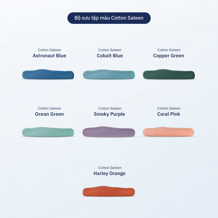 Vỏ Gối Ôm Cotton Sateen