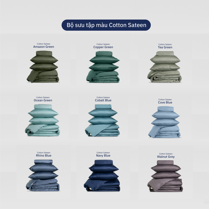 Bộ Ga Giường Ru9 Cotton Sateen