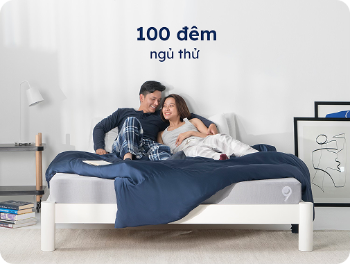 <p><em><strong>100 đêm ngủ thử:</strong></em><em> Trải nghiệm trọn vẹn tại nhà, đổi trả linh hoạt nếu chưa phù hợp</em></p>