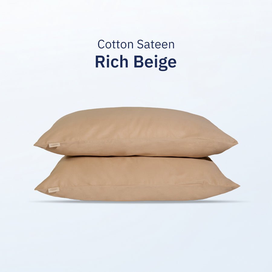 Bộ Vỏ Gối Cotton Sateen