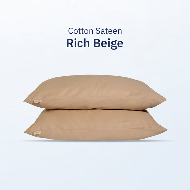 Bộ Vỏ Gối Cotton Sateen