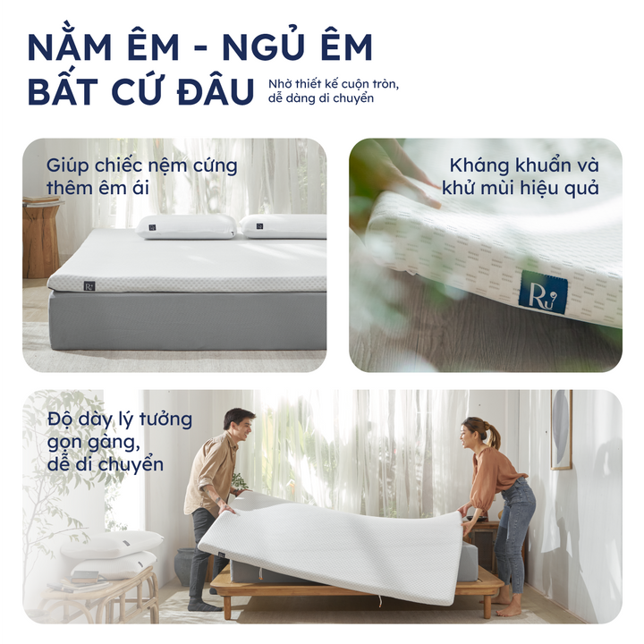 Nệm cuộn Foam Topper