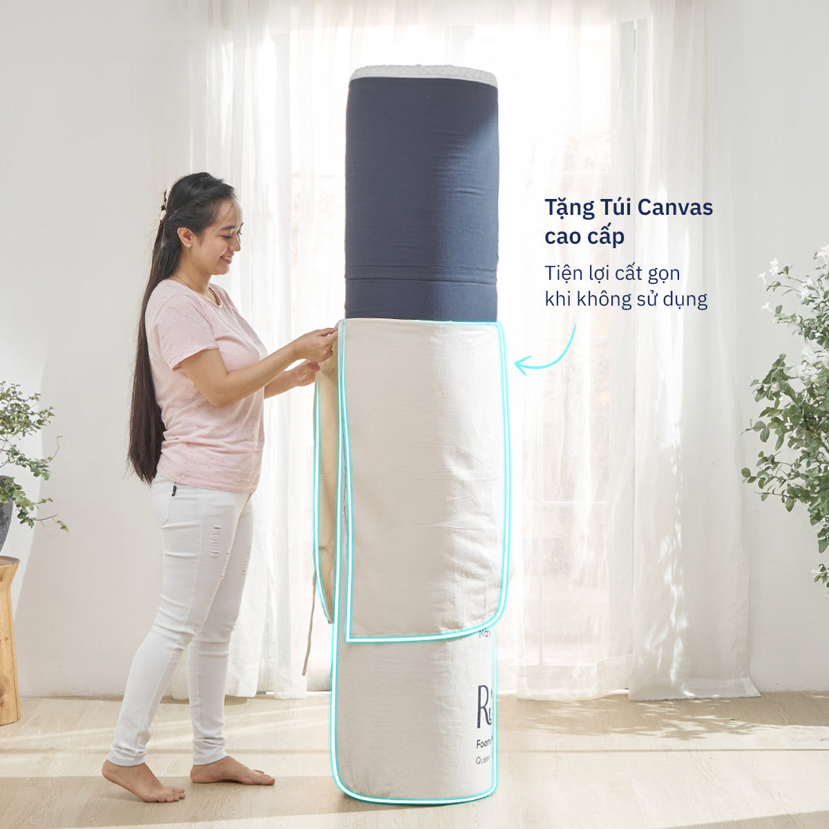 Nệm Cuộn Foam Topper