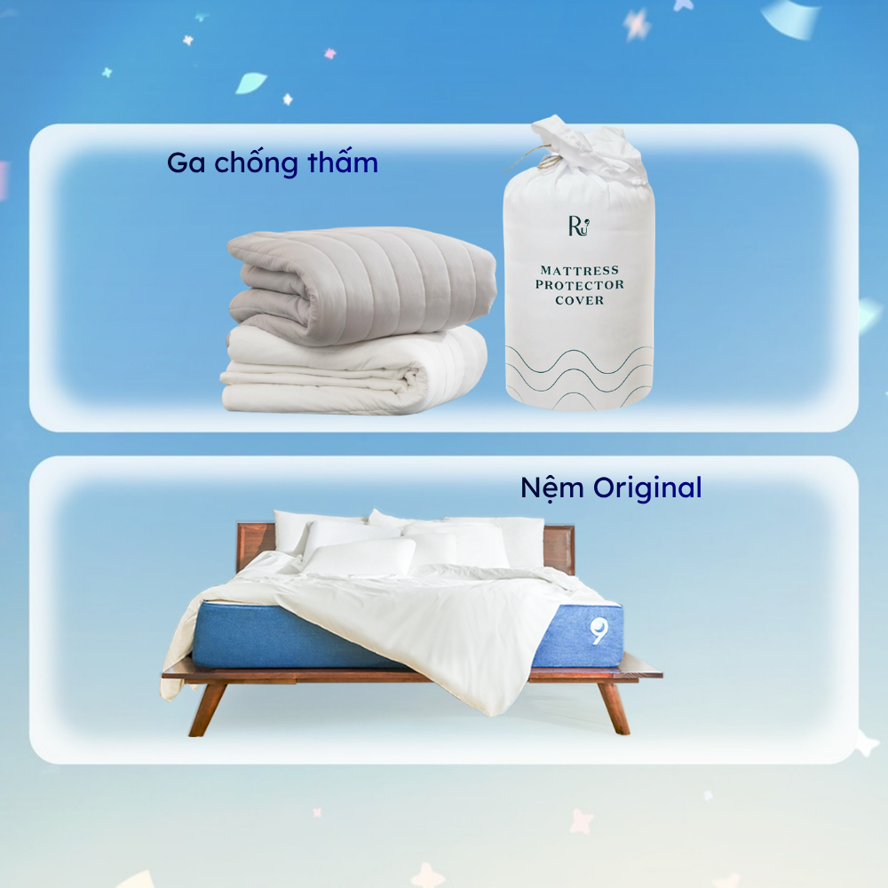 Combo Nệm Original + Ga Chống Thấm