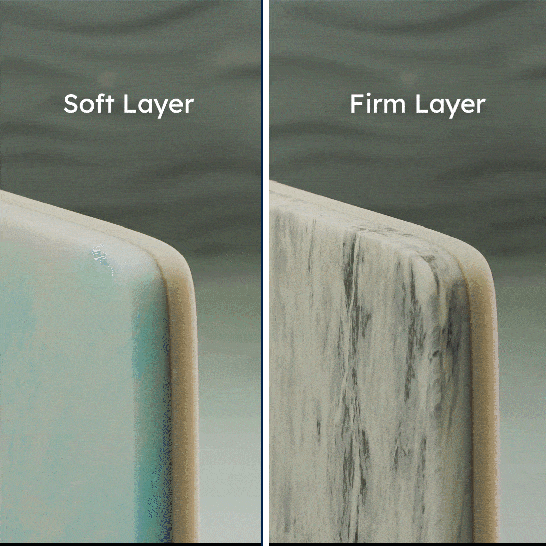Personalized comfort with 2 firmness options