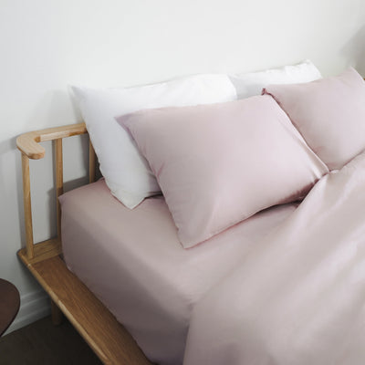 Ru9 Cotton Sateen 300TC Bedding Set (Blush Pink P40)